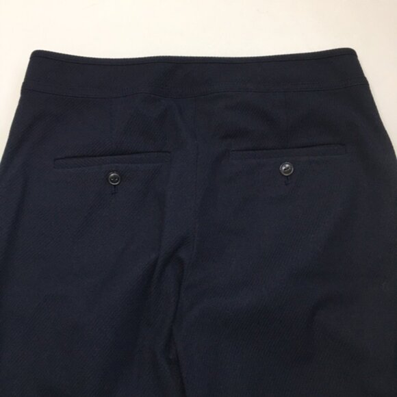 CLUB MONACO Dark Blue Textured Button Flap Nautical Dress Pant - Picture 10 of 11
